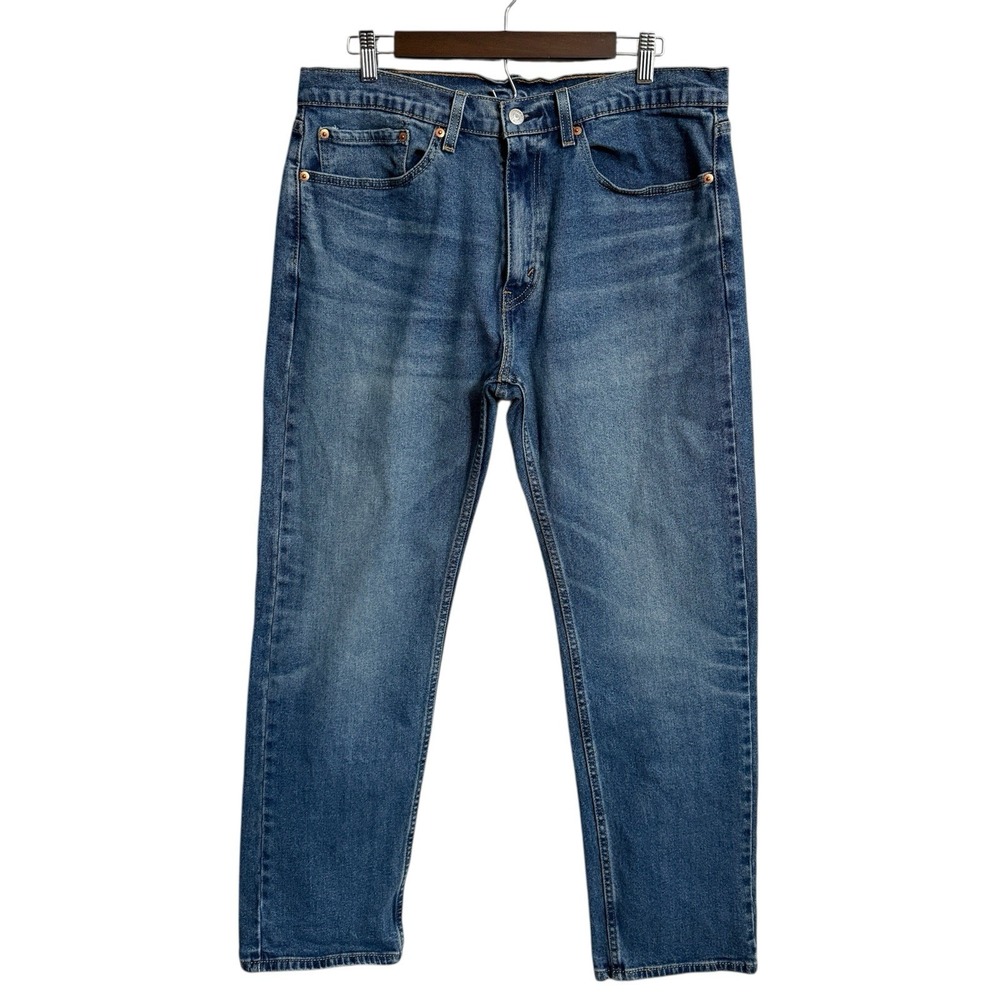 Levi's 505 jeans men's 34x30 classic preppy dark wash blue denim straight fit